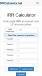 Mobile Screenshot of irrcalculator.net